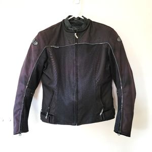 Women's Md Joe Rocket Velocity armored motorcycle jacket Black zip out lining
